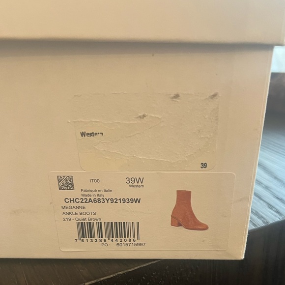 Chloe Meganne Leather Ankle Boots Size 39 - Picture 14 of 14